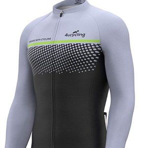 Cycling Jersey Full Zip Moisture Wicking,